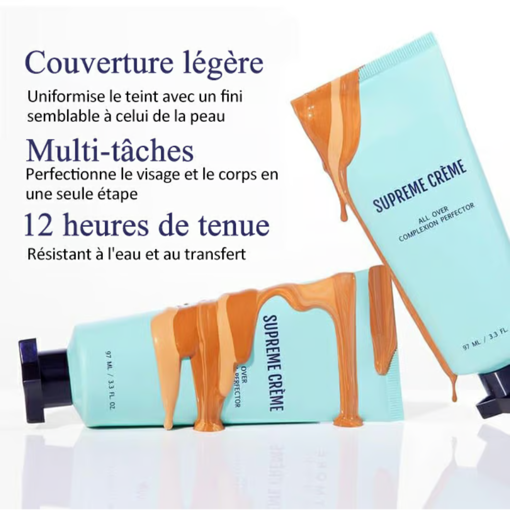 Crème suprême - Hydratant tout-en-un, correcteur - Léger et imperméable